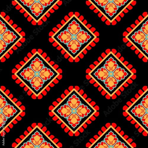 pattern batik flower damask ethnic boho ikat texture tribal geometric background