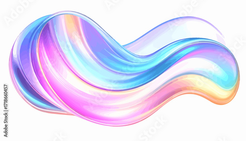 Abstract Swirl of Pastel Colors.