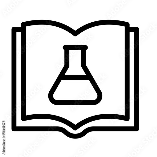 Laboratory Findings Line Icon of Scientific Publications Icon Set