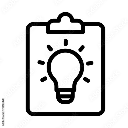 Innovation Blueprint Line Icon of Technology Transfer Icon Set