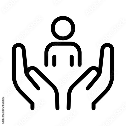 Support and Care Line Icon of Counseling Services (Medical) Icon Set