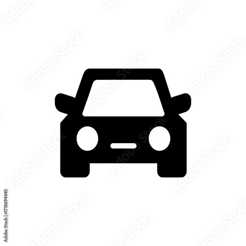 Car icon vector for web and mobile app. car sign and symbol. small sedan