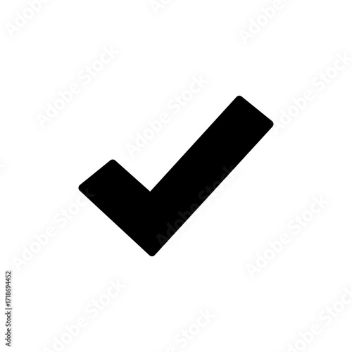 Check mark icon vector for web and mobile app. Tick mark sign and symbol