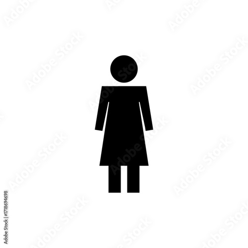 Female icon vector for web and mobile app. woman sign and symbol