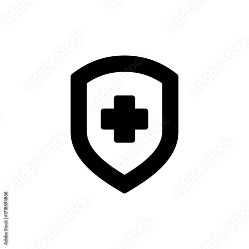 Health insurance icon vector for web and mobile app. Insurance document sign and symbol