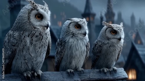 great horned owls