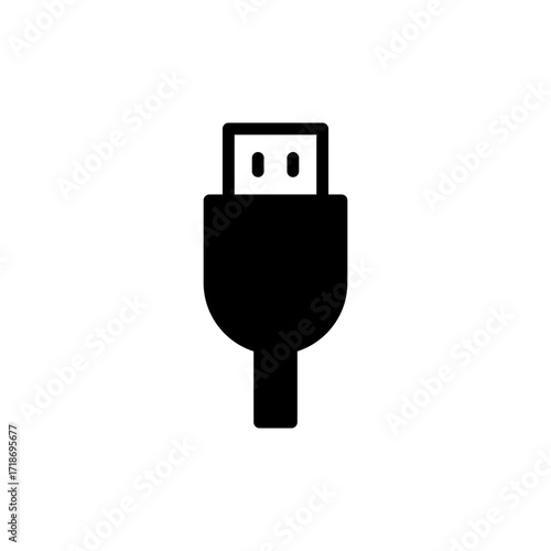 Usb icon vector for web and mobile app. Flash disk sign and symbol. flash drive sign.