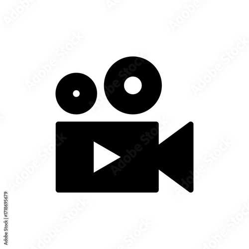 Video icon vector for web and mobile app. video camera sign and symbol. movie sign. cinema