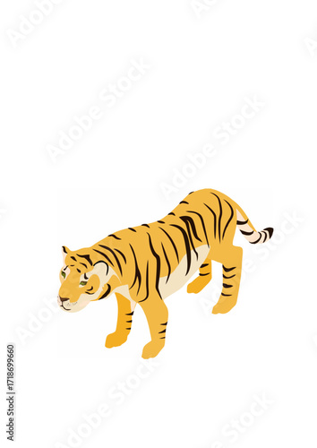 Isometric Tiger Icon.ai