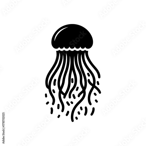 Jellyfish Silhouette Vector