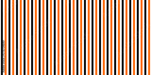black and orange vertical thin lines, autumn seamless vector pattern