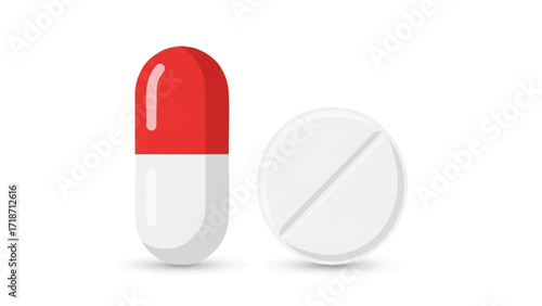 tablets and capsules in various shapes and colors