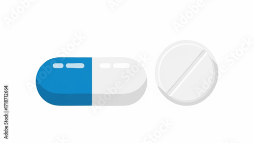 tablets and capsules in various shapes and colors
