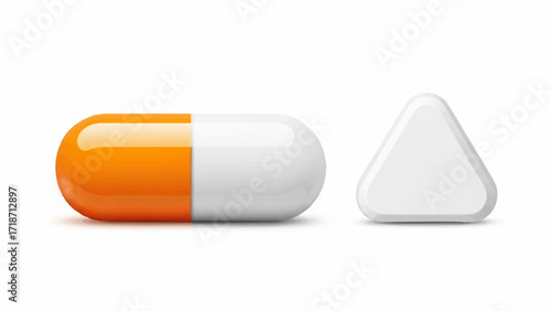 tablets and capsules in various shapes and colors