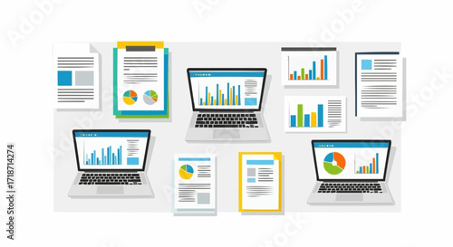 Data Analysis Visualizing Business Insights Through Charts and Reports