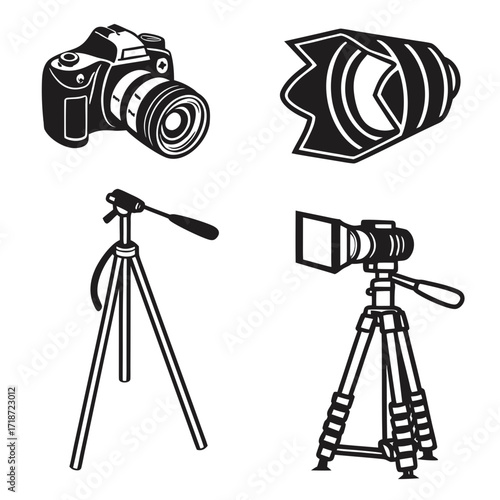 Photography and Videography Equipment Set camera dslr