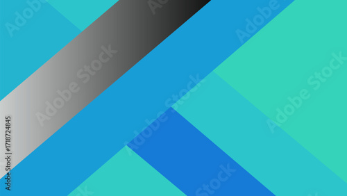 Geometric Abstract Modern Blue Minimal Background for Creative Digital Artwork Design