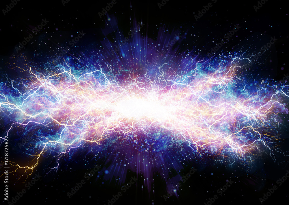 Fototapeta premium thunder electric background