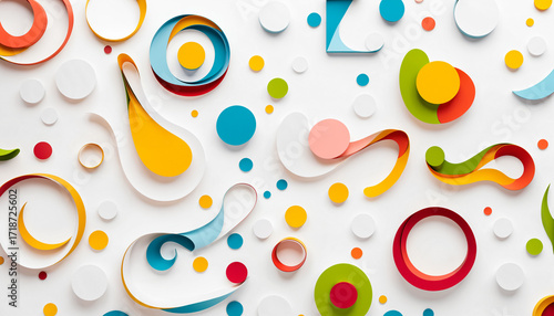 abstract dynamic art with v...