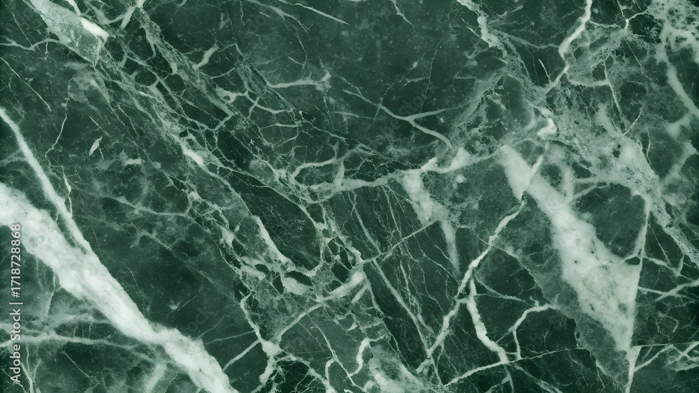 Fototapeta premium Luxurious Emerald Green Marble Texture with White Veins - Elegant Natural Stone Background for High-End Interior Design, Architectural Surfaces, and Premium Decor