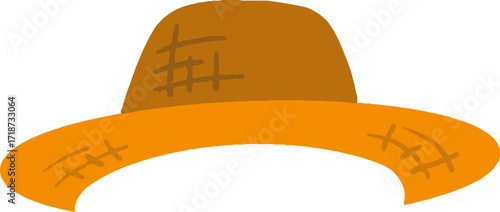 face swap template scarecrow hat svg illustration