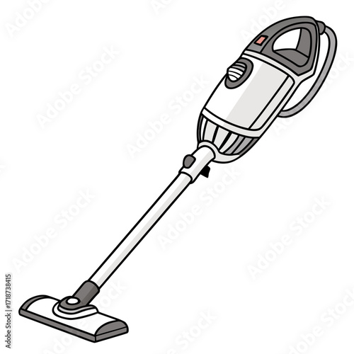 Handheld vacuum cleaner illustration cleaning appliance