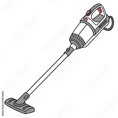 Handheld Vacuum Cleaner Illustration cordless