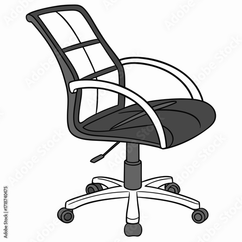 Modern office chair with mesh back rolling chair swivel chair