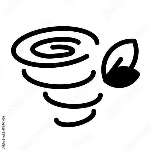 Whirlpool Therapy Line Icon of Hydrotherapy Icon Set