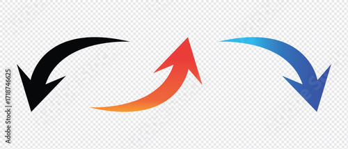 Arrows set, up and down, upward, downward, up, down, material, decoration, parts, decoration, rise, increase, growth, price increase, fall, decrease, decline, price cut, grades, performance, academic 