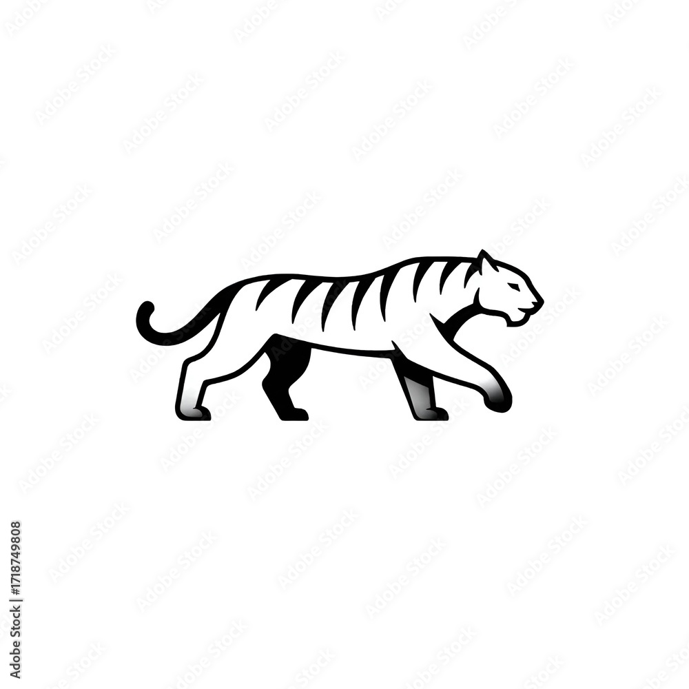 Obraz premium tiger vector illustration