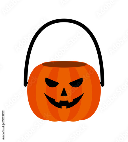 ハロウィン　ジャックオーランタン　バスケット　カボチャ　バケツ