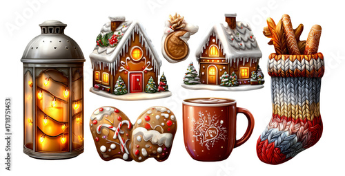 Festive Gingerbread Cottage and Holiday Treats for Winter Celebrations