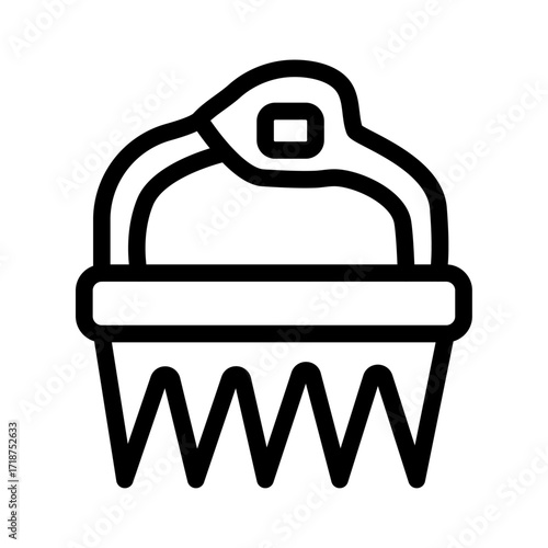 Crampons Line Icon of Mountaineering Icon Set