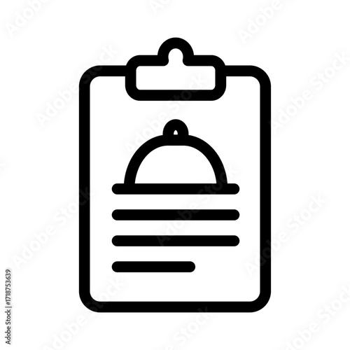 Catering Checklist Line Icon of Event Venues Icon Set