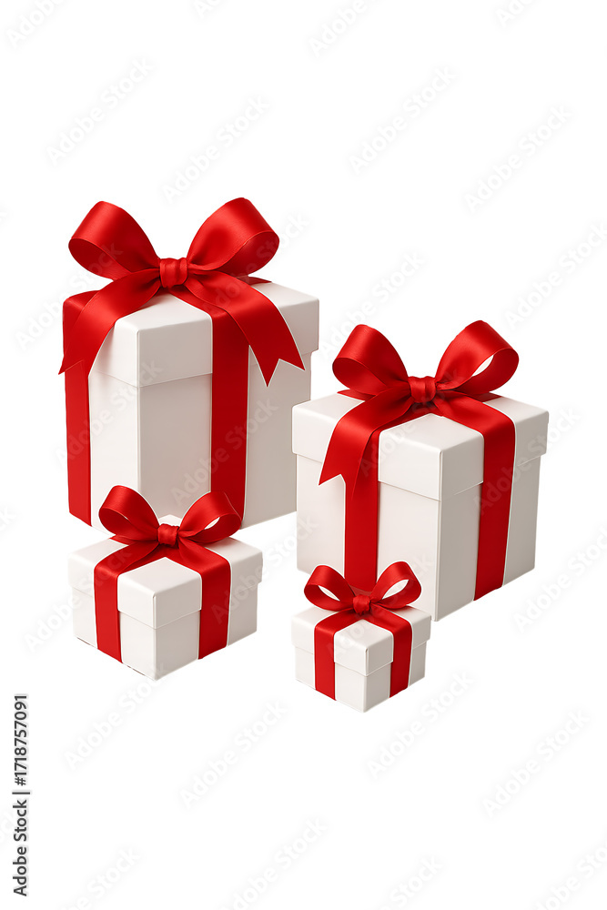 Obraz premium Festive Gift Boxes high quality realistic image.