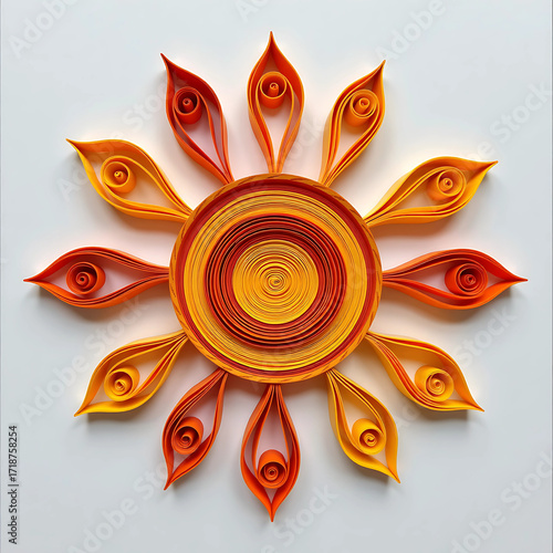 Hand-drawn Quilling Style