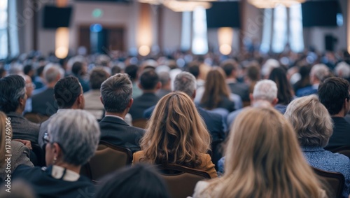 Wallpaper Mural Round table discussion at business convention and Presentation. Audience at the conference hall. Business and entrepreneurship symposium Torontodigital.ca