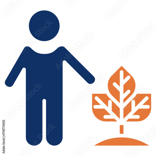 Rewilding solid color icon