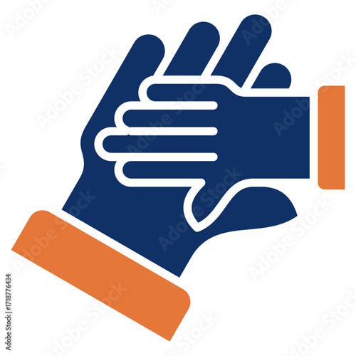 Aid solid color icon