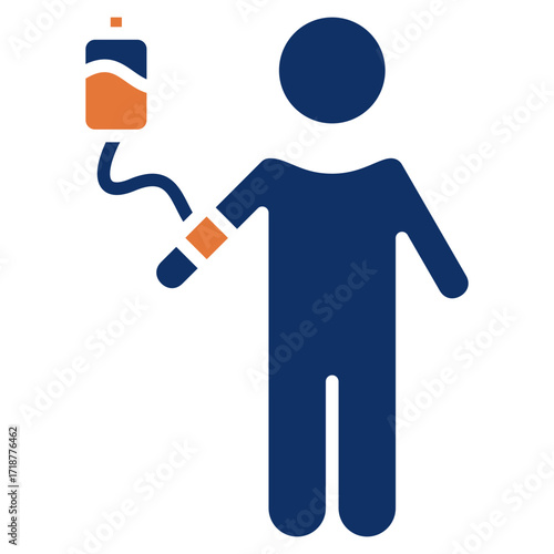 Patient solid color icon