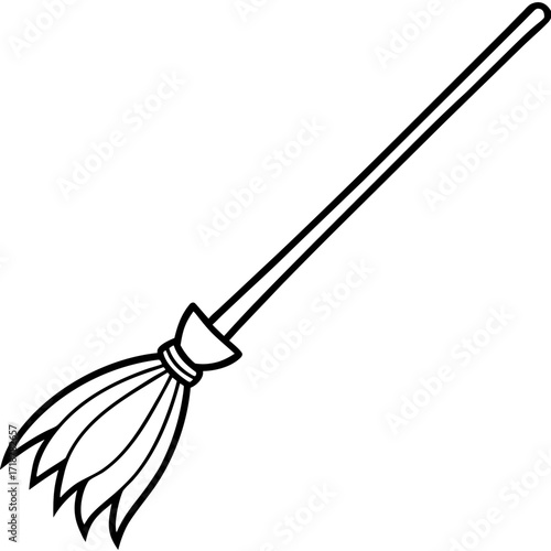 broom and shovel