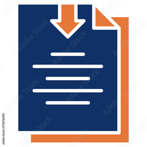 Receive solid color icon