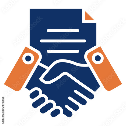 Procurement solid color icon