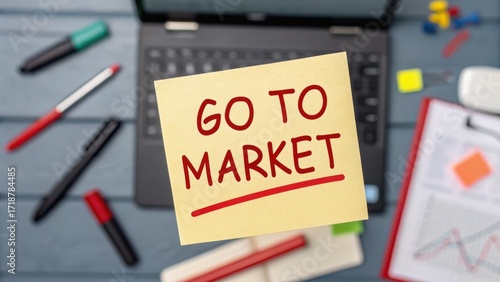 startup success execution competition goals concept. Sticky note with 