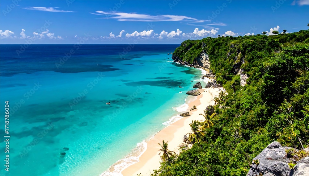 Fototapeta premium Tropical paradise beach view