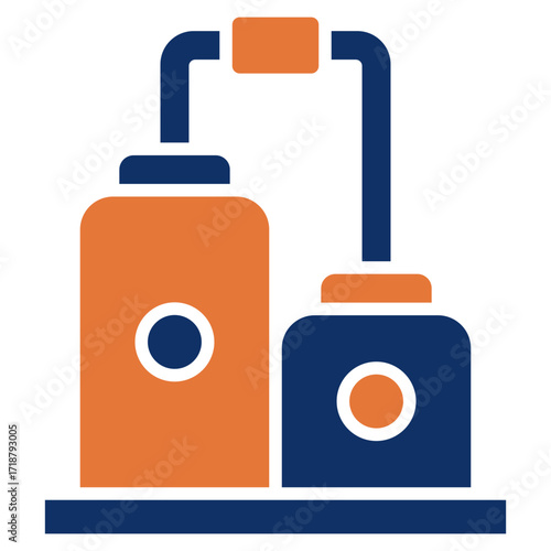 Manufacturing solid color icon