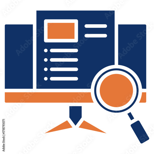 Advertising solid color icon