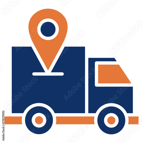 Free Shipping solid color icon