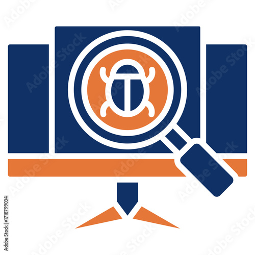 Bugs solid color icon